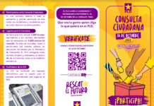 Brochure ilustrativo sobre la Consulta ciudadana del 16 octubre 2022