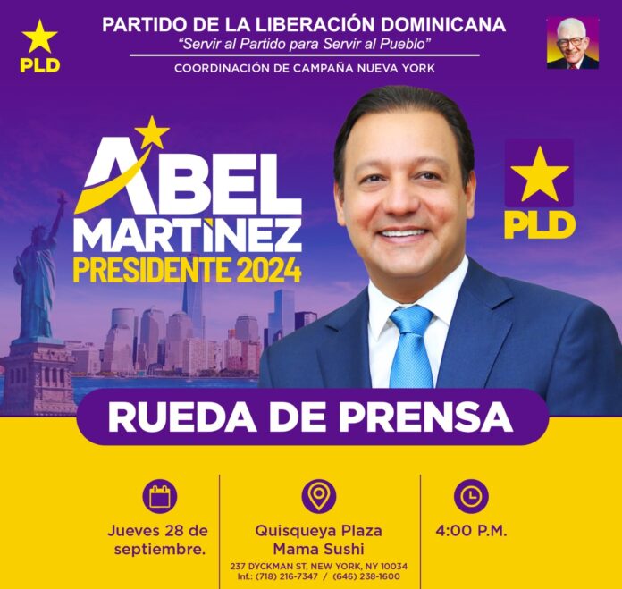 Abel compartirá con diáspora dominicana en NY, NJ y Pennsylvania | PLD ...