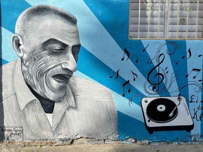 Mural en honor a Antonio Keka, en Los Pepines