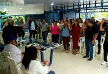 Acto del magisterio del PLD en la provincia Hermanas Mirabal