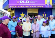 EL PLD inaugura un nuevo local en el municipio La Victoria